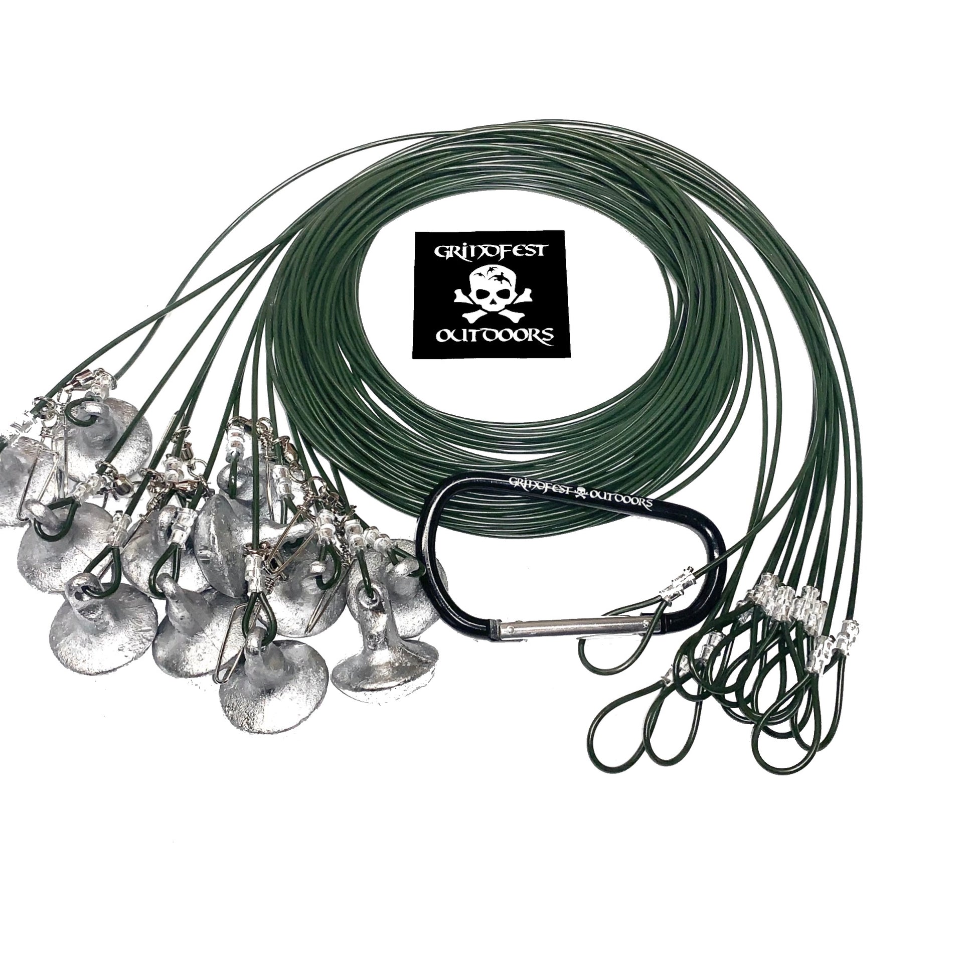 8oz Coated Steel Cable Texas Rigs – GrindFest Outdoors